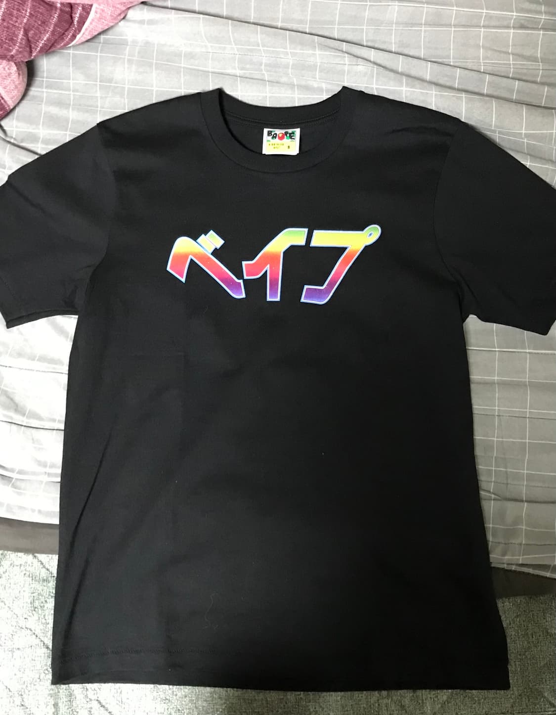 베이프 카타카나 레이디 반팔 티셔츠 S 상품이미지3