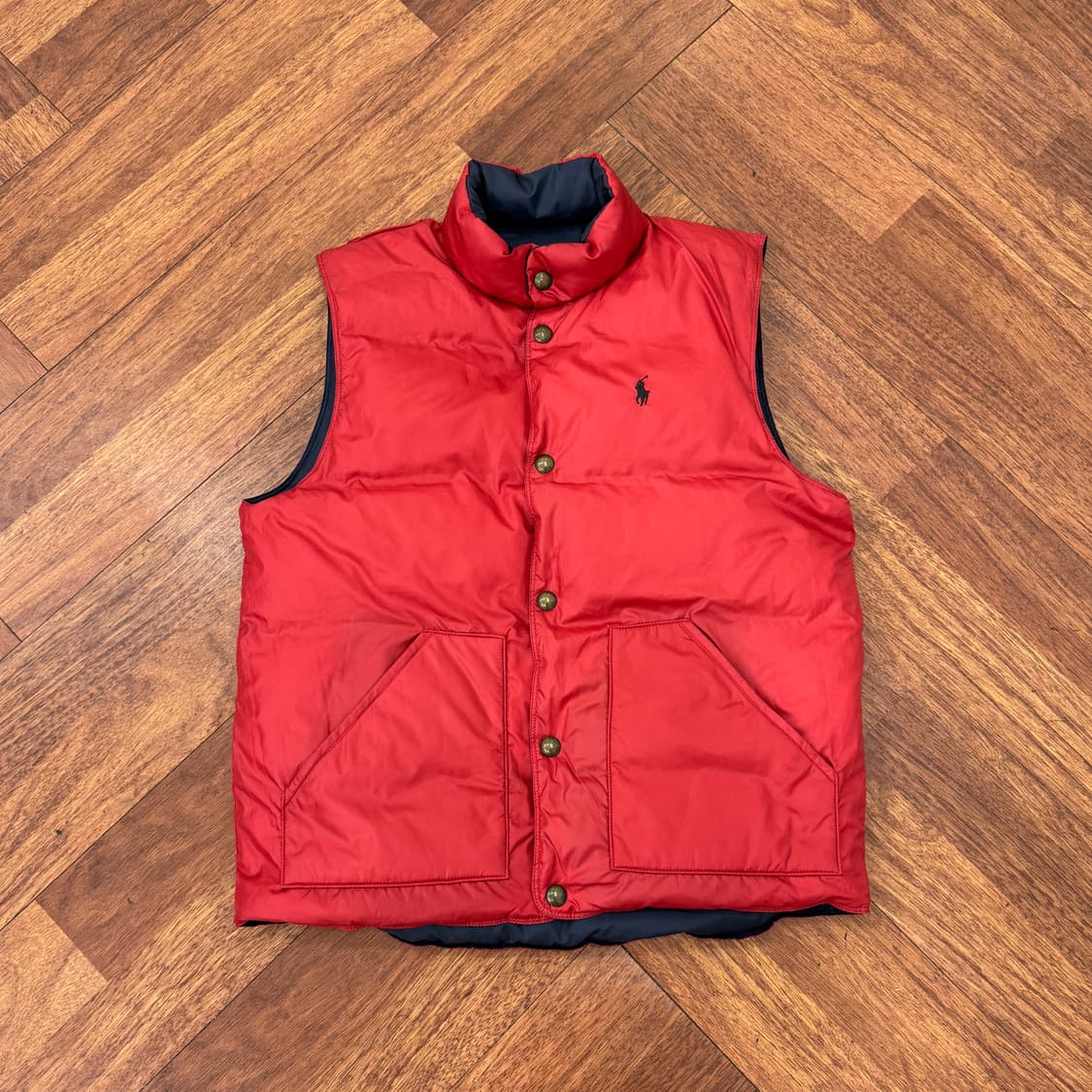 M(100) 폴로 랄프로렌 리버시블 패딩 조끼 베스트  상품이미지3