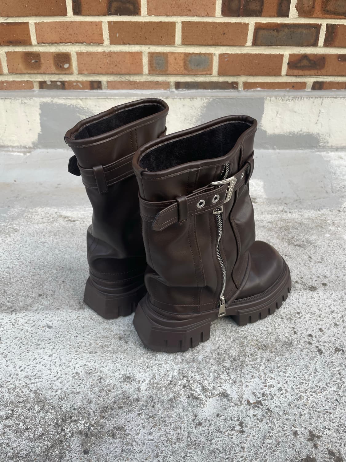 💚무료나눔💚 빈티지 워커 부츠 브라운 상품이미지3