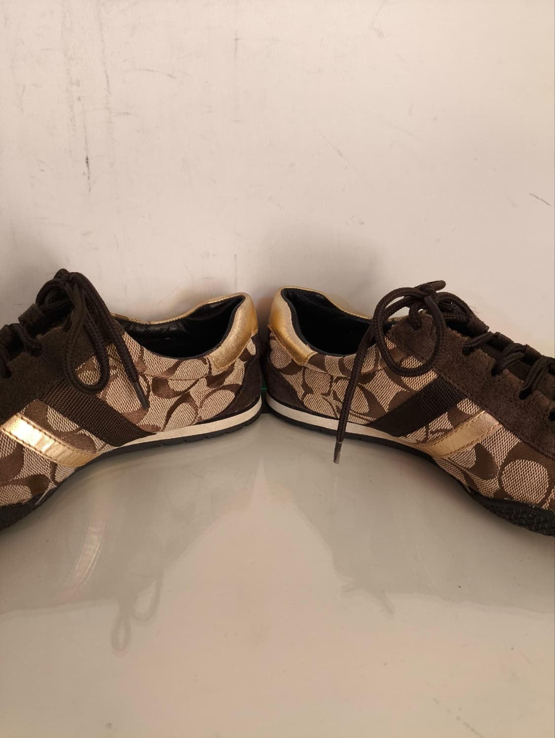 6 230mm 코치 시그니처 골든 스니커즈 상품이미지8