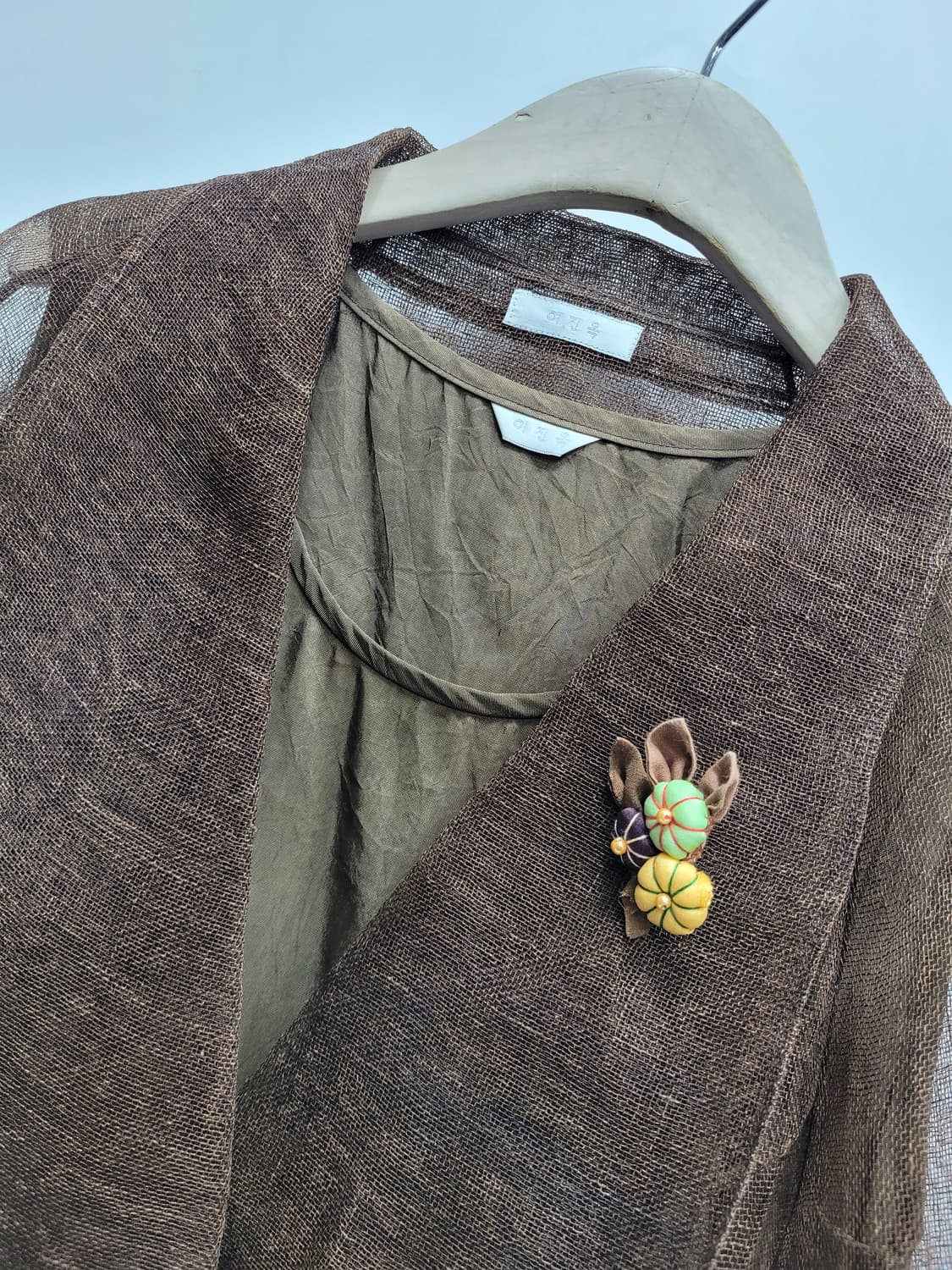 이진옥천연염색공방 린넨 천연염색 개량한복 셋업 / 여 77 (FREE)
 상품이미지5