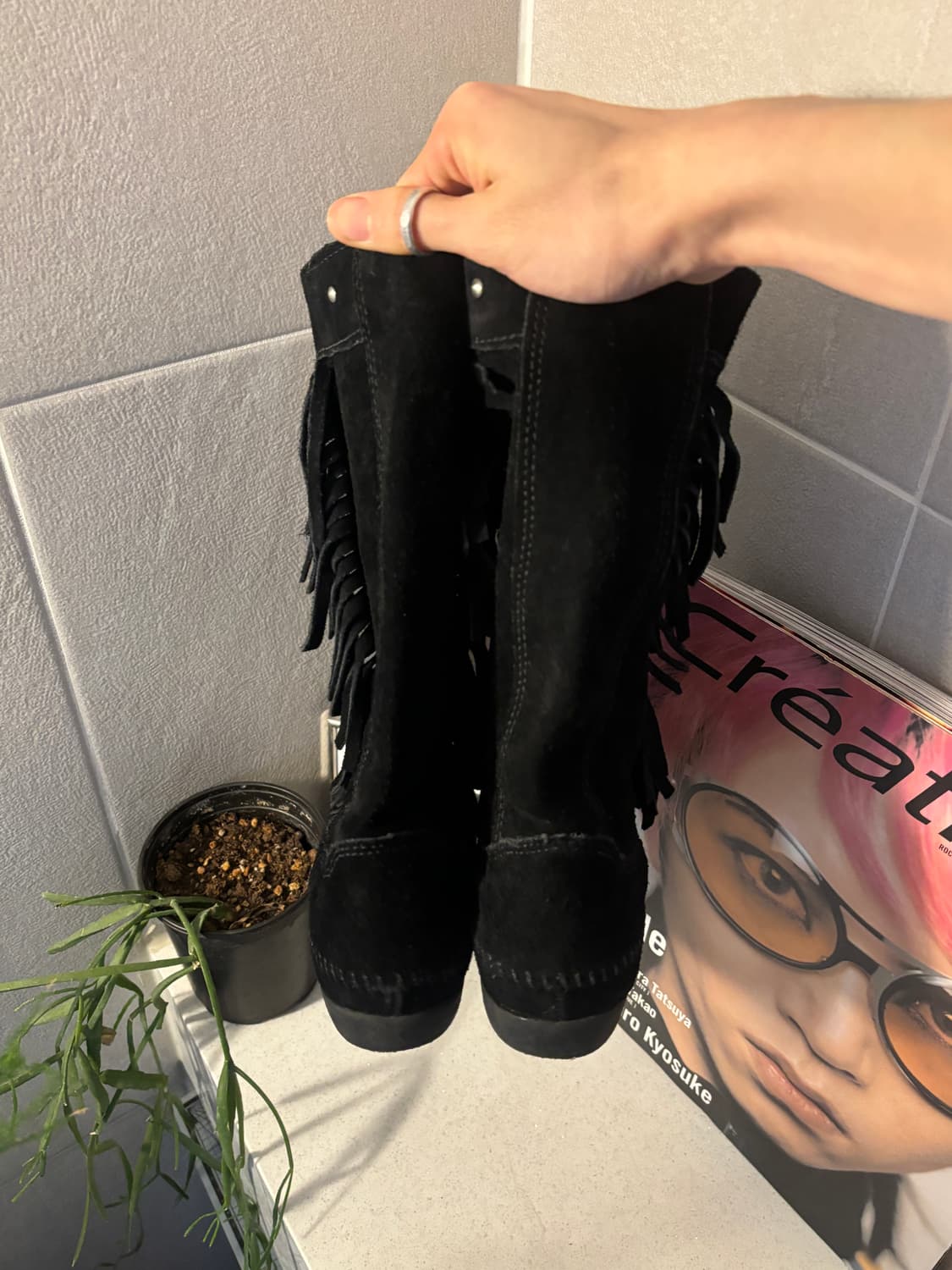 미네통카 프린지 스웨이드 부츠 상품이미지5