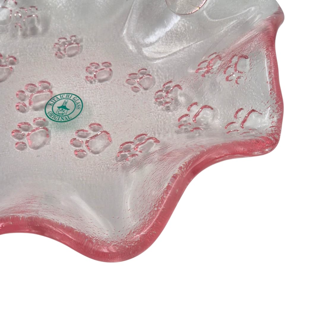 90s 오타루 핸드블로운 발자국 러플 바구니 상품이미지4