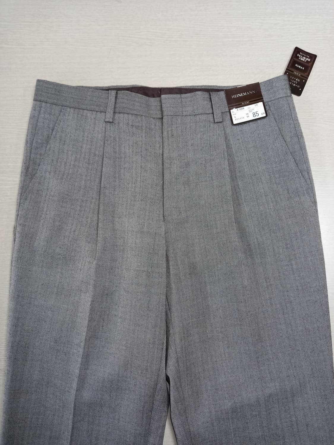 32 새상품 HEINEMAN 울50% 슬렉스 그레이 32-385 상품이미지3