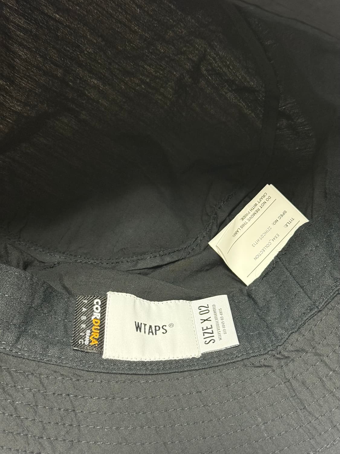 WTAPS 블랙 코듀라 버킷햇 2 상품이미지4