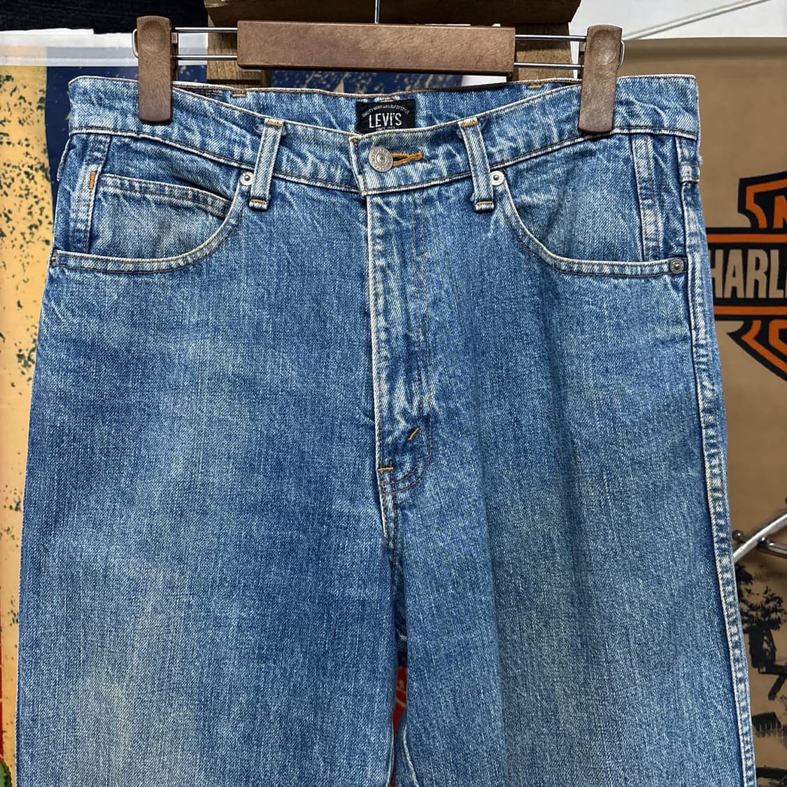90s 리바이스 실버탭 루즈 스트레이트 데님팬츠 N1191   상품이미지3