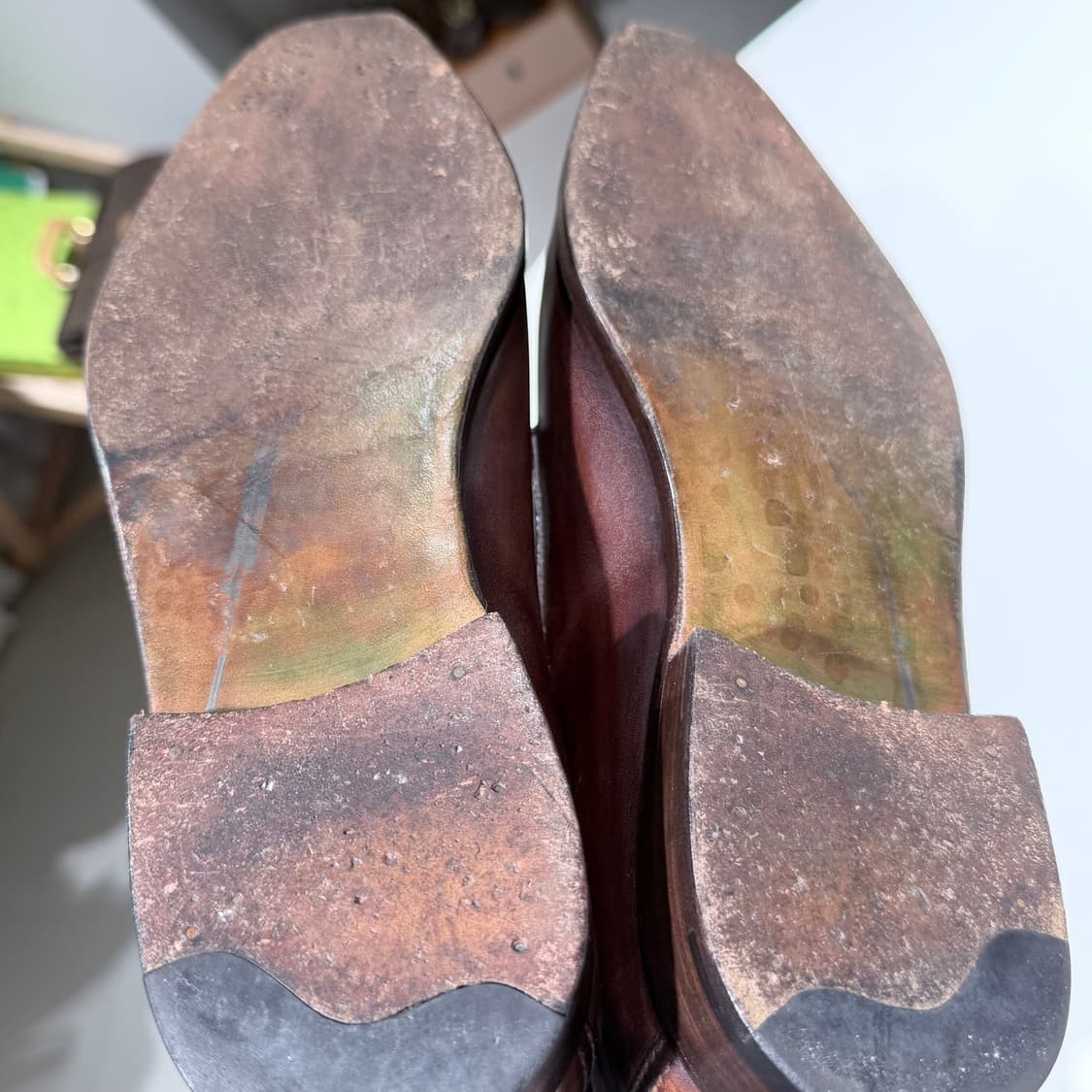 (A/7.5) / 벨루티 앤디 디메져 레더 가죽 로퍼 구두 다크 브라운 상품이미지7