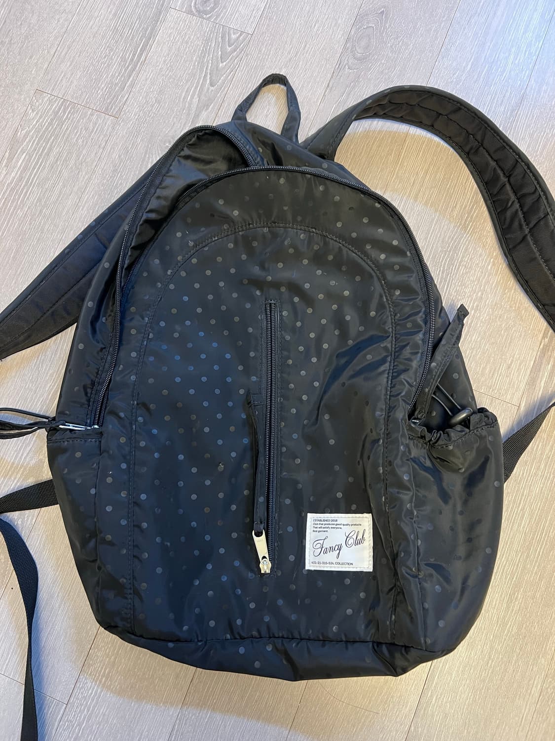 팬시클럽 도트 라운드 백팩 (BLACK) F25QE992 상품이미지3