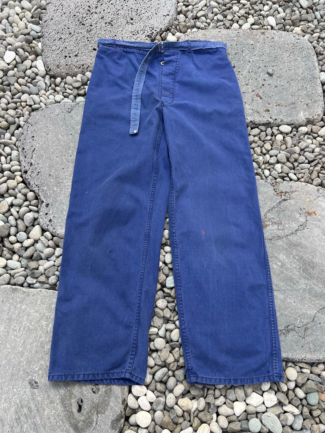 (34인치) OLD VINTAGE FADED BLUE 프렌치워크팬츠 상품이미지1