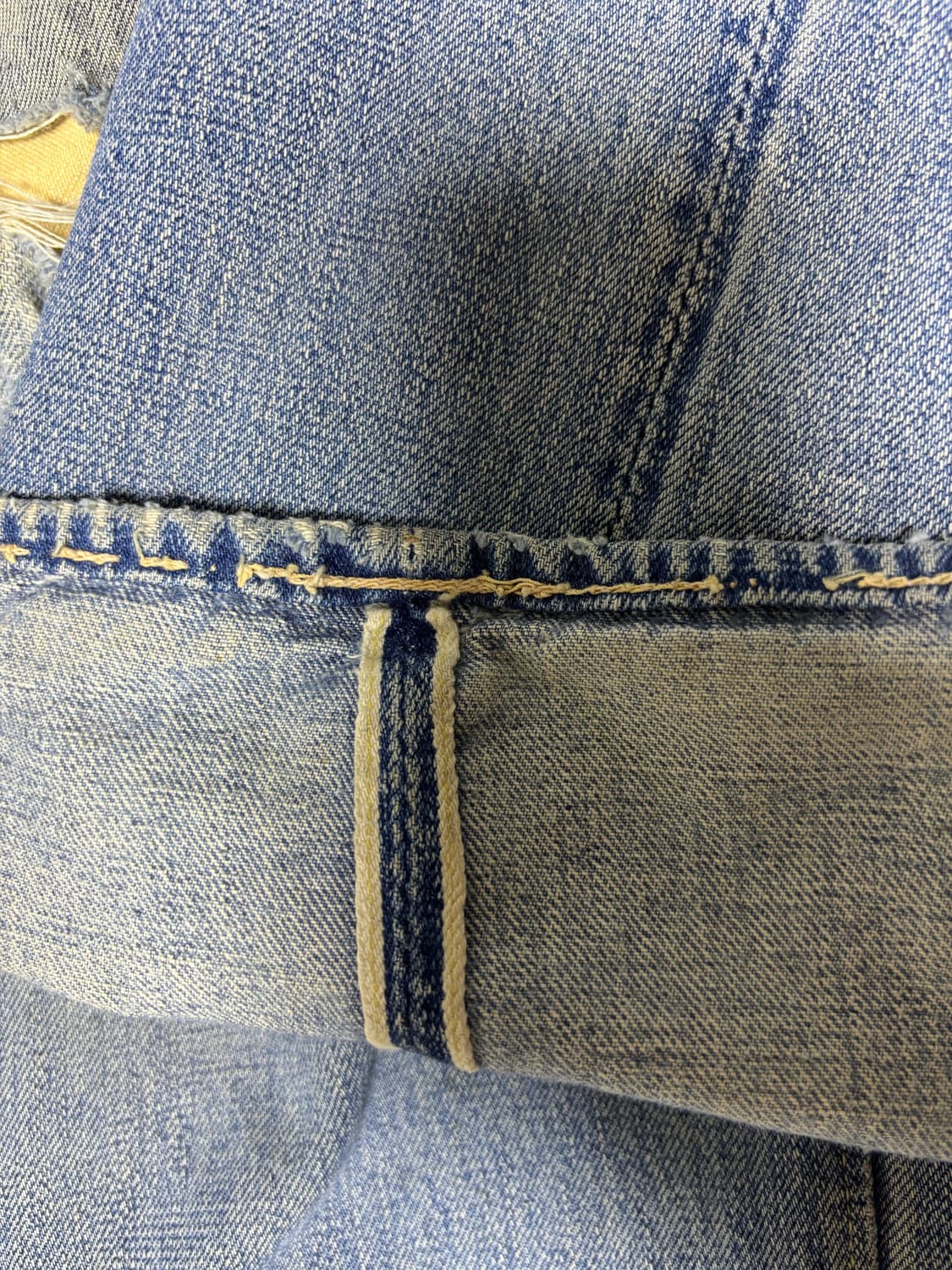 웨어하우스 리페어 워시드 데님 상품이미지5