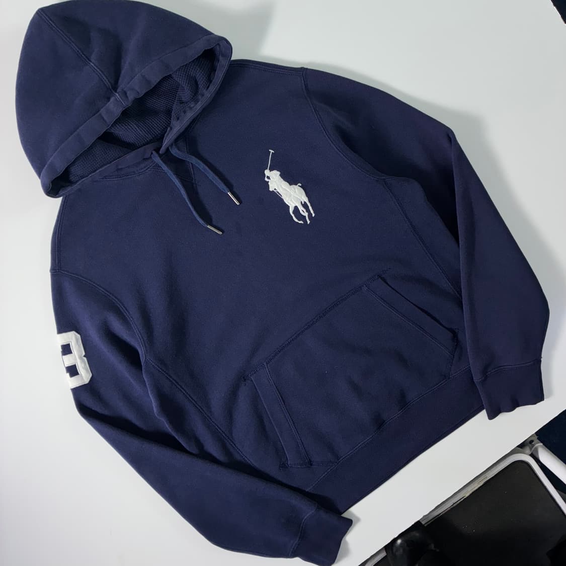 Polo 폴로 랄프로렌 네이비 화이트 빅포니 후드티 상품이미지2