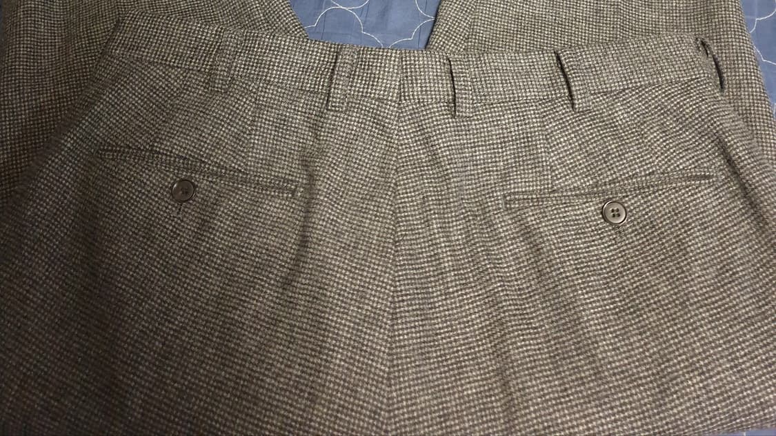 서광모드 클래식 하운드 투스 패턴 울혼방 슬랙스 (34) 상품이미지3