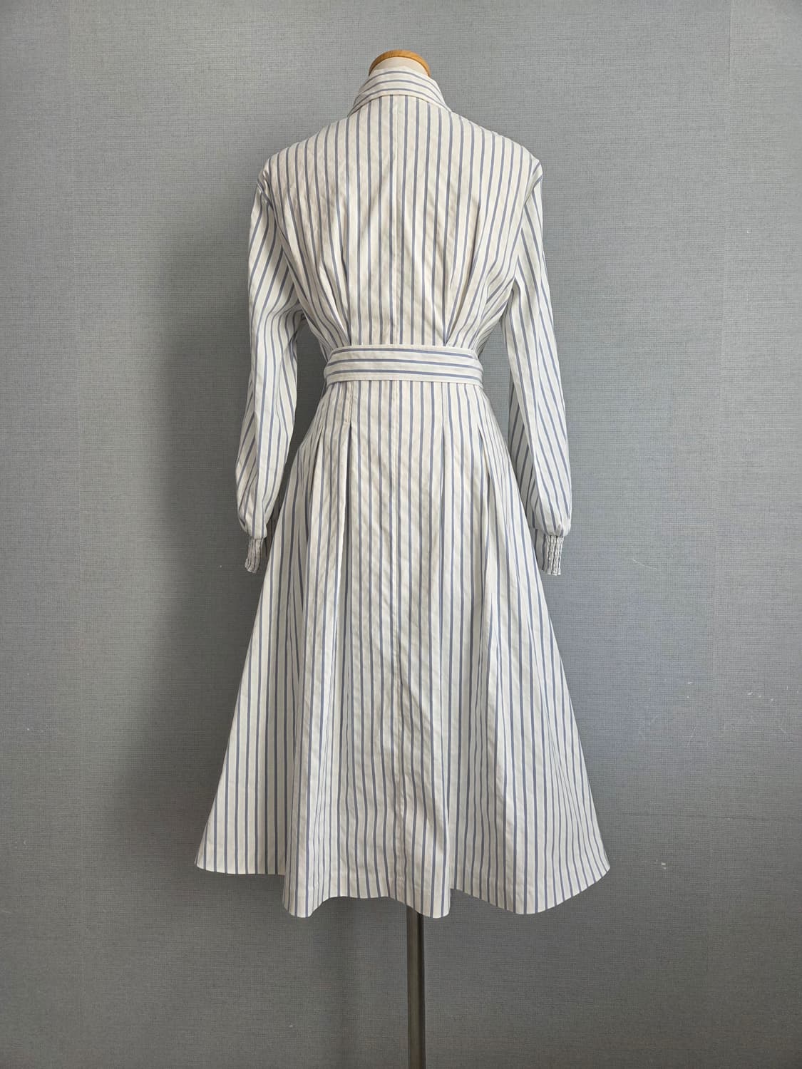 잇미샤  블루 스트라이프 셔츠형원피스 상품이미지4