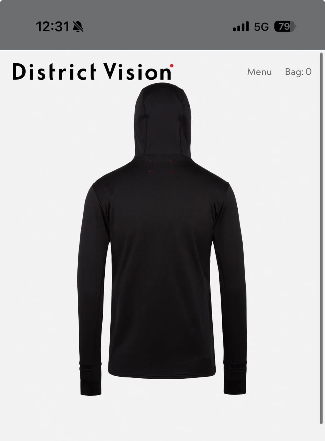디스트릭트비전 Hooded Grid Fleece 남성 플리스 러닝후드 상품이미지2