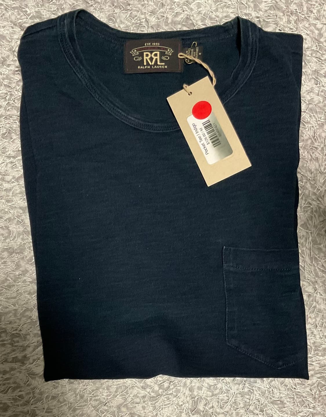 RRL 더블알엘 슬럽 저지 포켓 티 인디고 M 상품이미지4