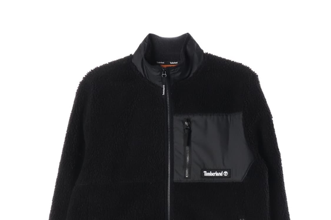 팀버랜드 블랙 배색 포켓 플리스 후리스 M 상품이미지4