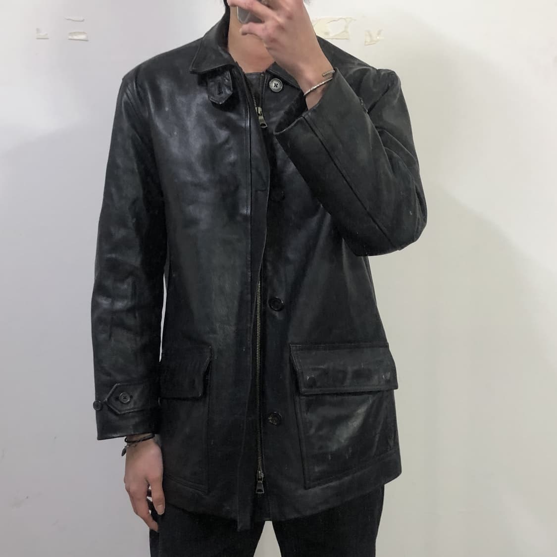 폴로 랄프로렌 카우하이드 레더코트 상품이미지3