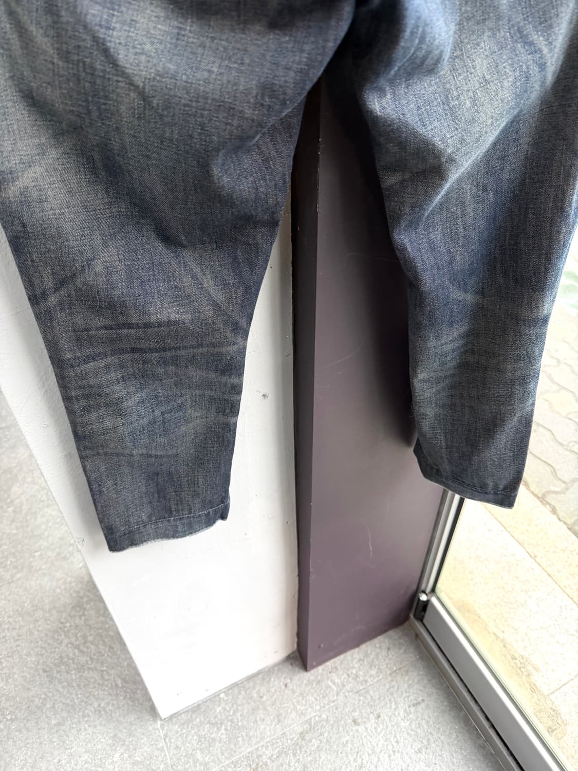 34/ 돌체앤가바나 맨즈 컬렉션 백패치 디스 9부 데님 팬츠 상품이미지8