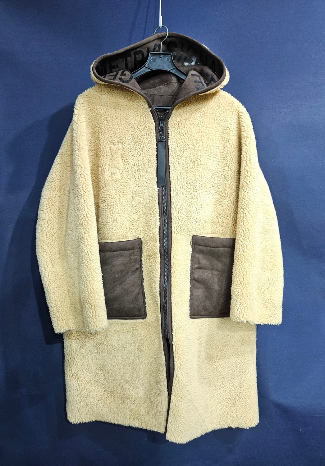 라이프워크 브라운컬러 남성 오버핏 105 양면 롱무스탕  상품이미지3