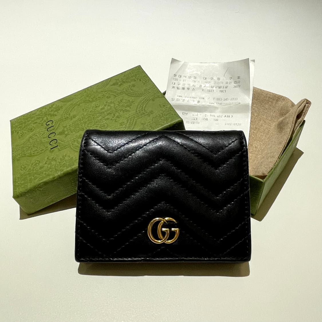 [풀구성/A급] 구찌 GG 마몽 마틀라세 지갑  상품이미지1