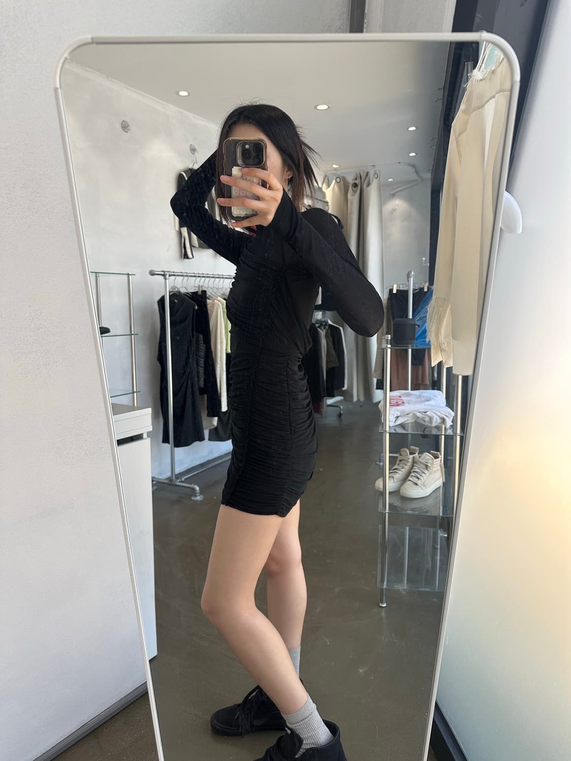 Helmut Lang Shirring Dress 상품이미지1