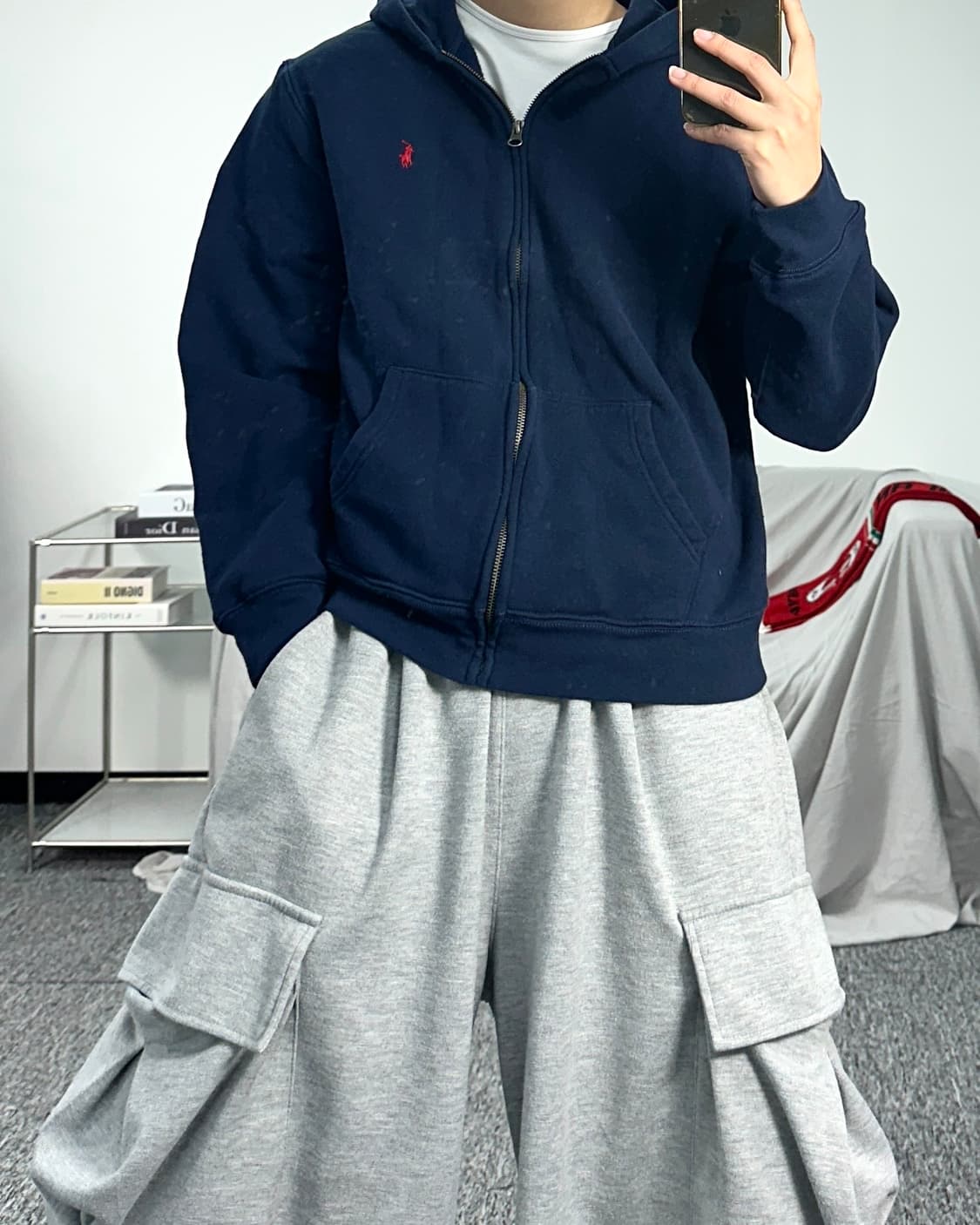 폴로 랄프로렌 레드포니 후드집업 XL 상품이미지3