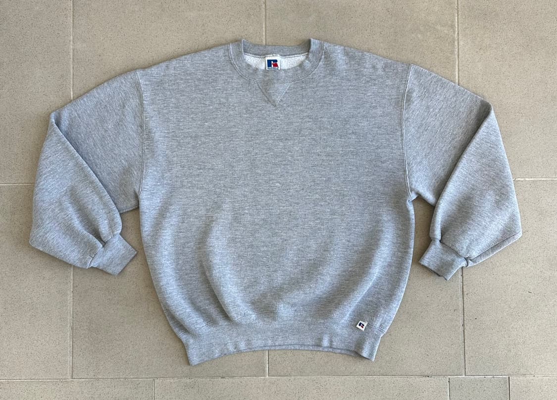 90s 빈티지 러셀 스웻셔츠 그레이 L USA 상품이미지1