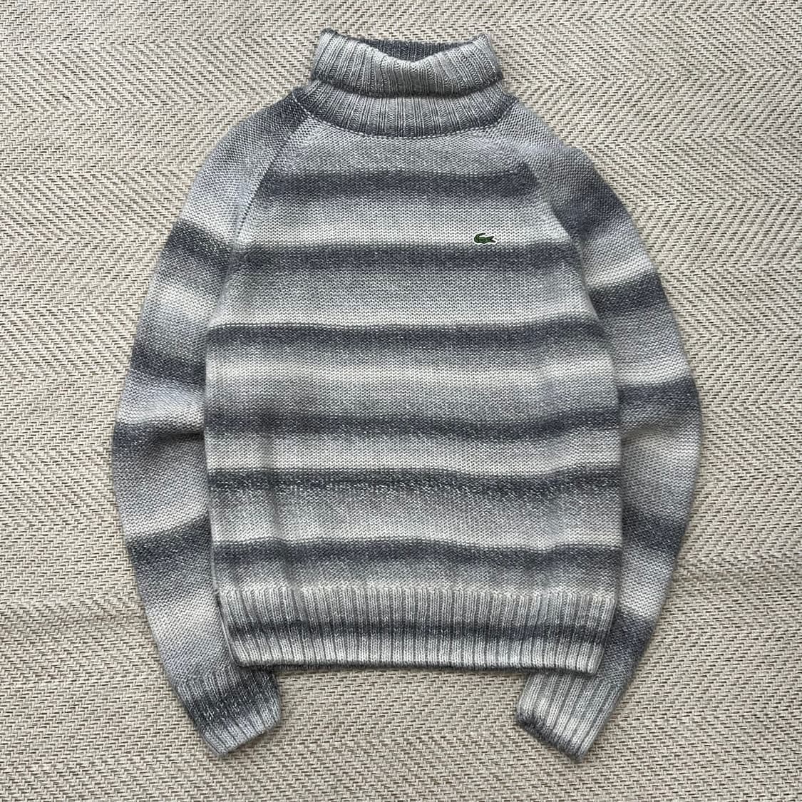 라코스테 스트라이프 터틀넥 울니트 r2929 상품이미지1
