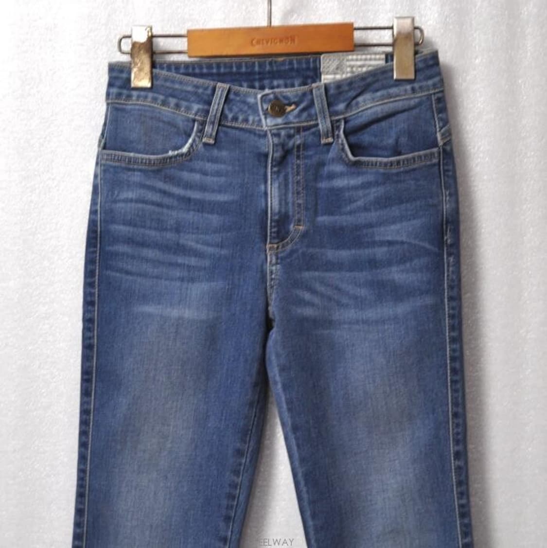 씨위진/여성밑단언발란스데님팬츠(허리24~25) 상품이미지3