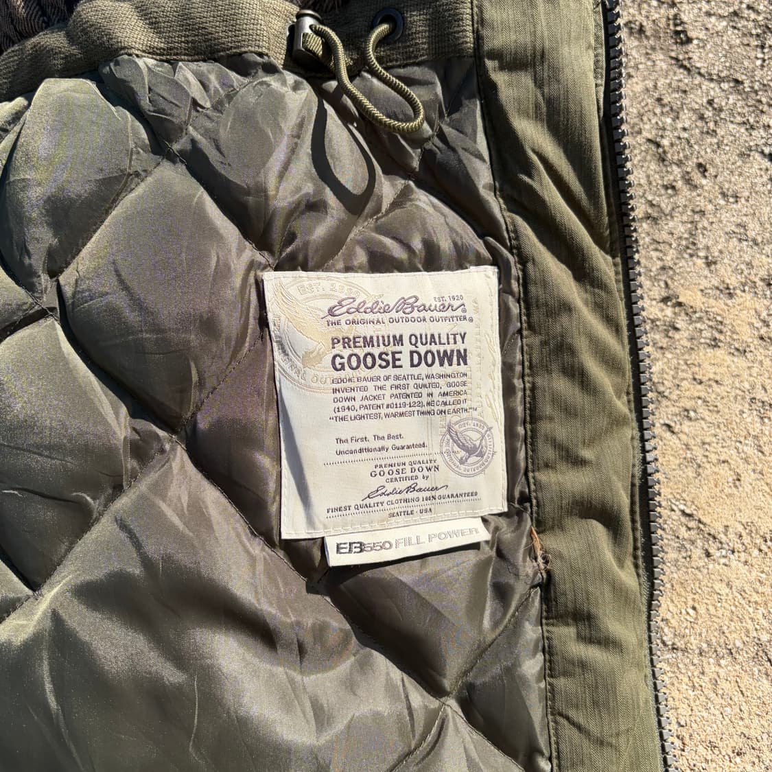 에디바우어 빈티지 구스다운 패딩 자켓 M 상품이미지7
