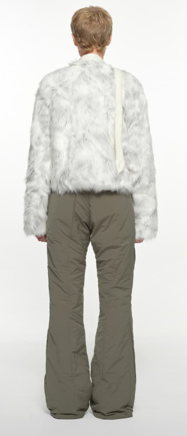 나체 OBLIQUE LINE QUILTED PANTS KHAK 상품이미지2