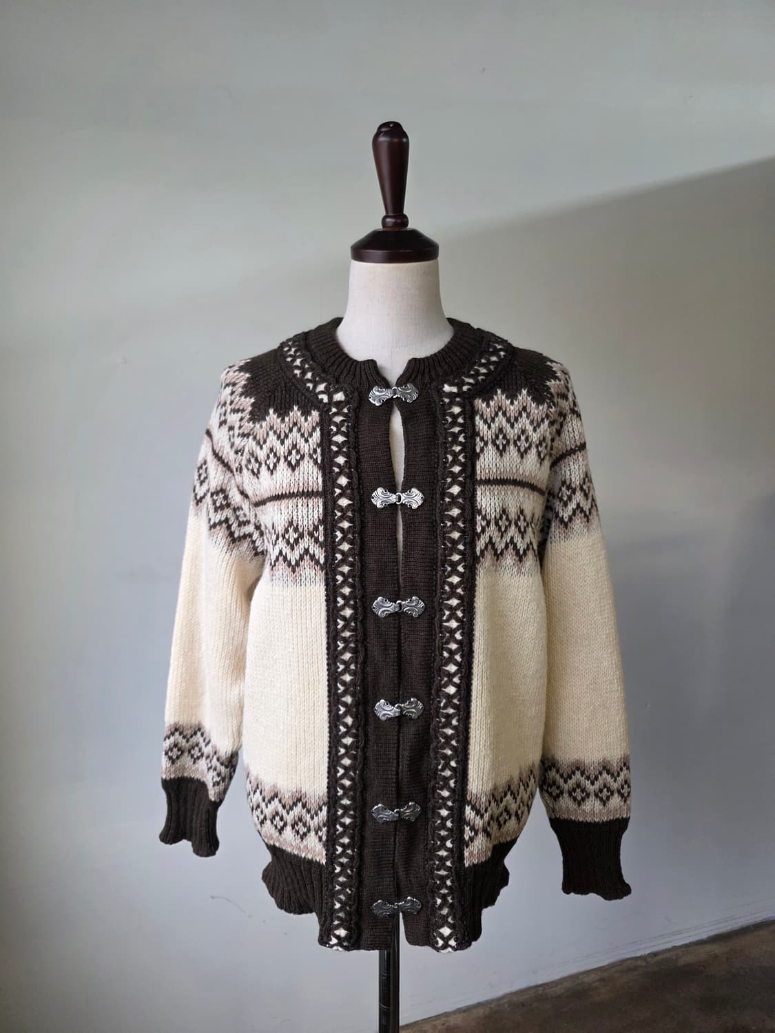 노르웨이 노르딕 니트 가디건 상품이미지1