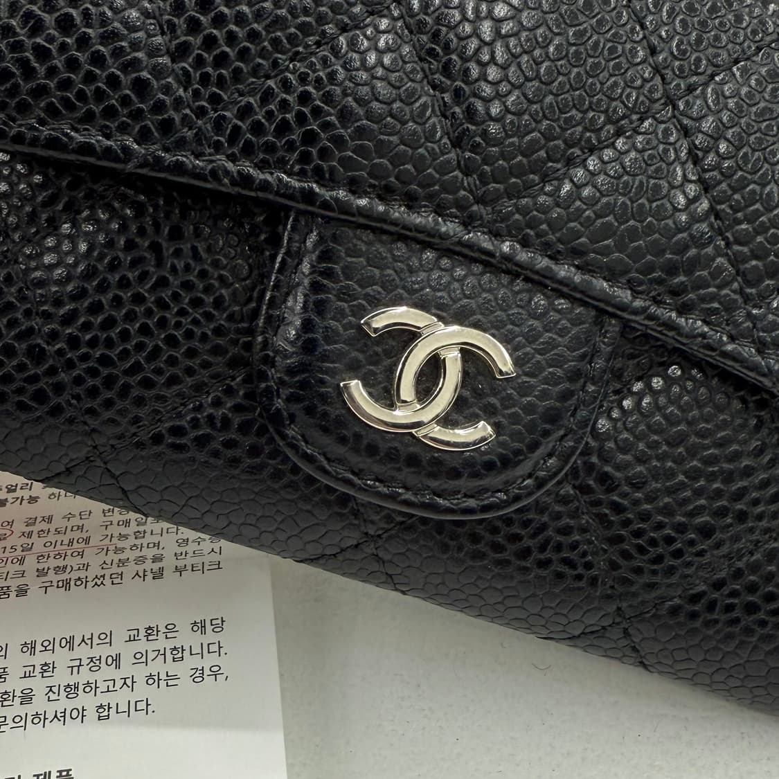 [풀박스] 샤넬 클래식 캐비어 카드지갑 상품이미지6