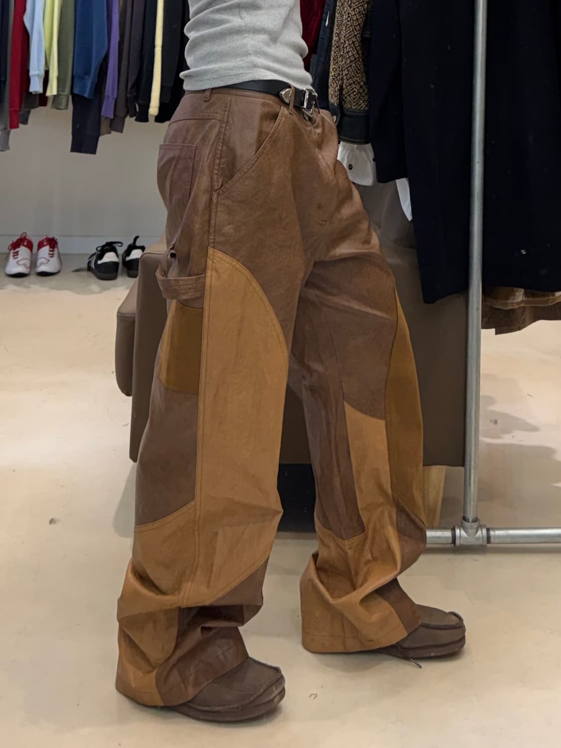 앤더슨벨 레더 패치워크 팬츠 상품이미지7