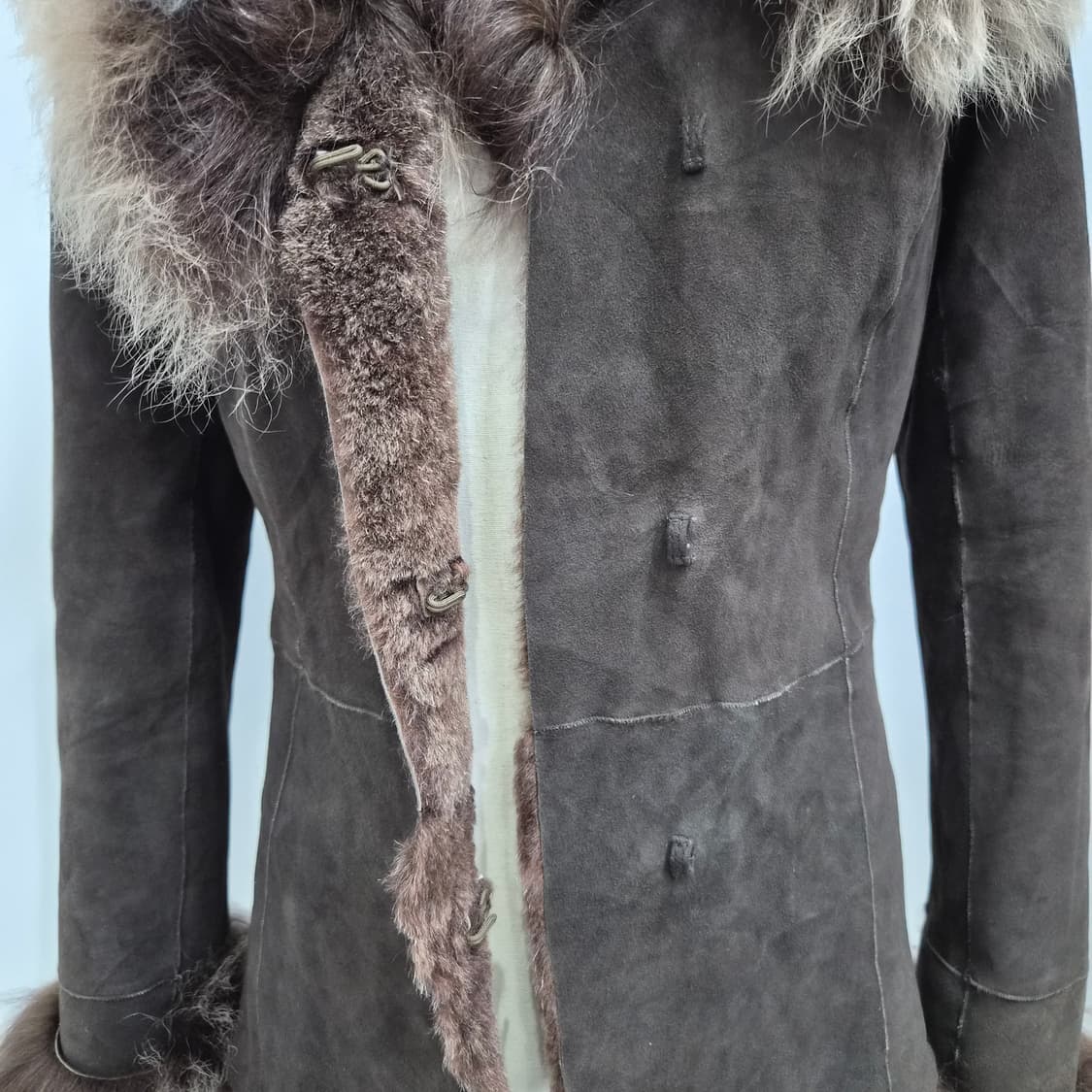 리얼양털 퍼카라 무스탕자켓 상품이미지9