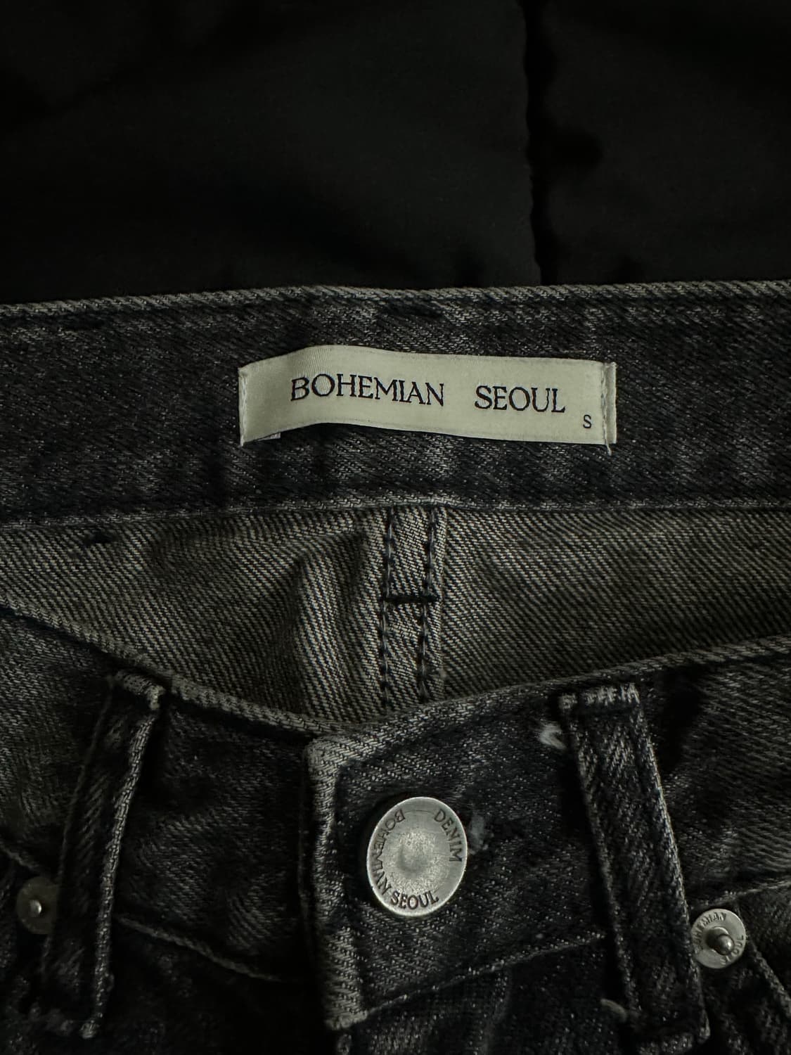 보헤미안서울 데미지 워싱 숏팬츠 상품이미지3