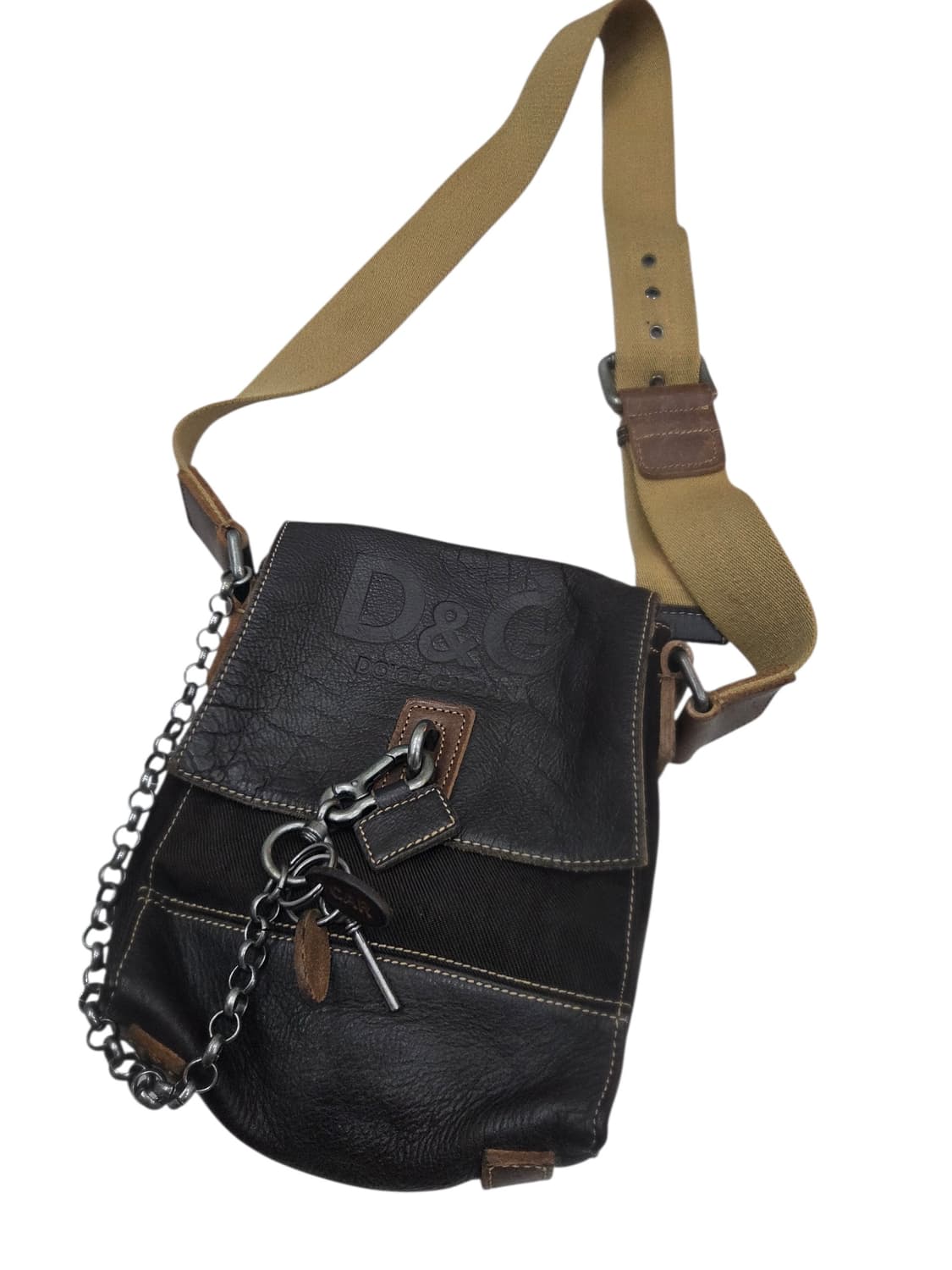 00s D&G 아카이브 로고 체인 슬링백 상품이미지2