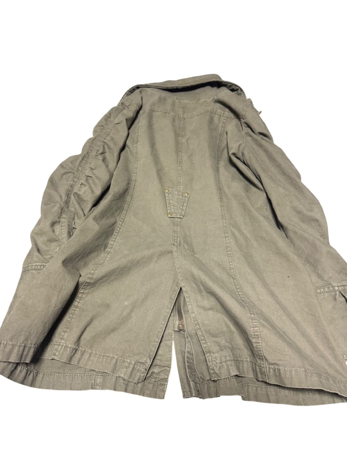 y2k Style Khaki High-Neck Jacket 상품이미지3