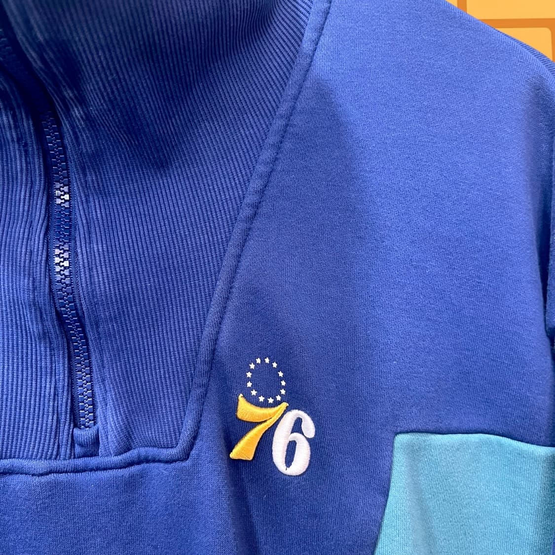 NBA 필라델피아 76ers 반집업 맨투맨 스웻 셔츠 (L) 상품이미지3