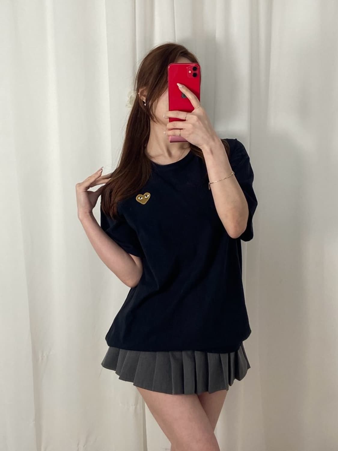 꼼데가르송 골드 와펜 라운드 티 상품이미지3