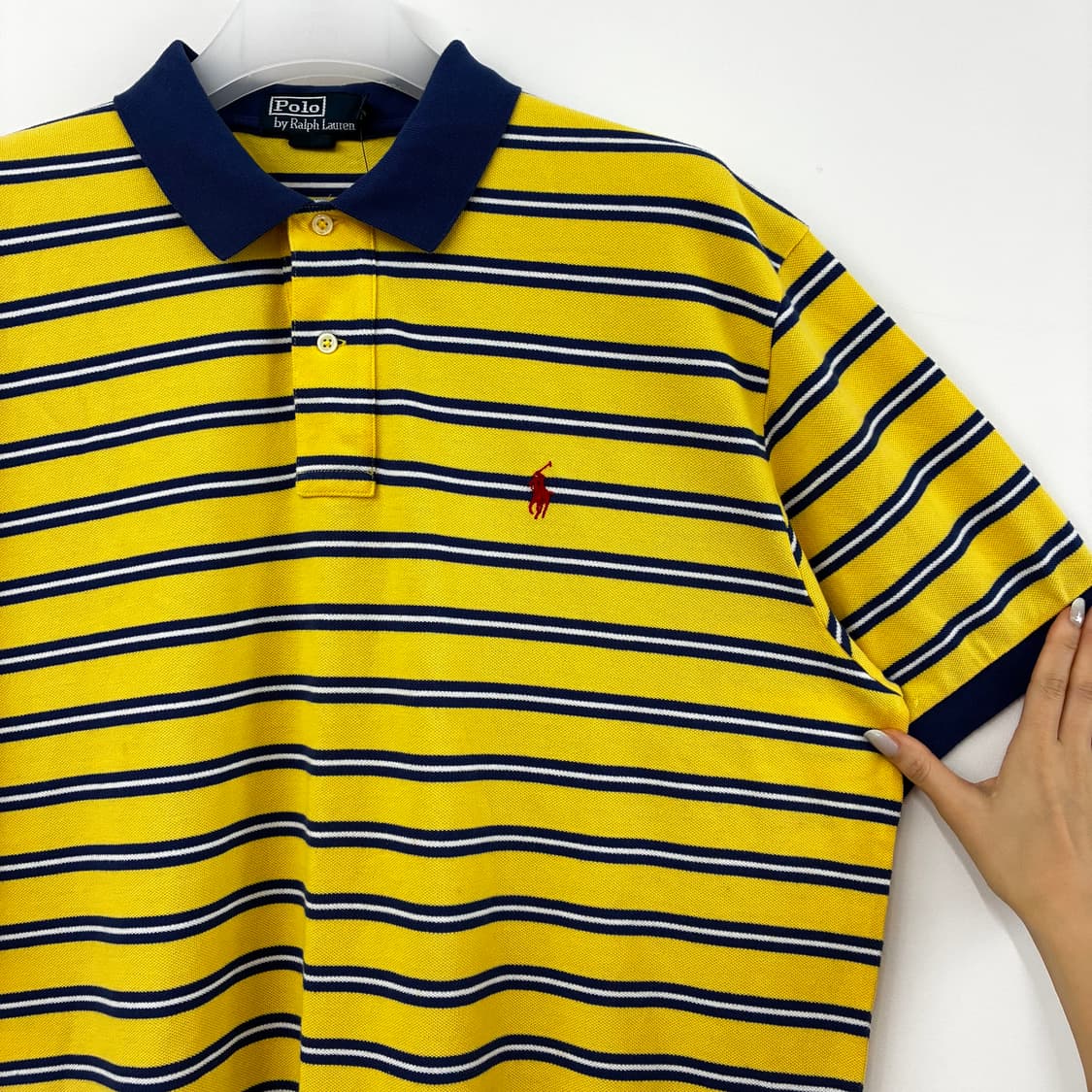 (새상품) 폴로 랄프로렌 스트라이프 카라 반팔 티셔츠 105 상품이미지4