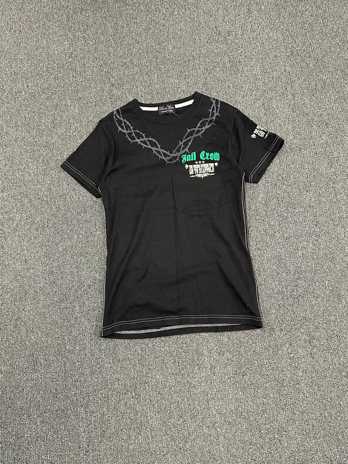 M)BeauMere vintage 여성 전면 자수 반팔 상품이미지1