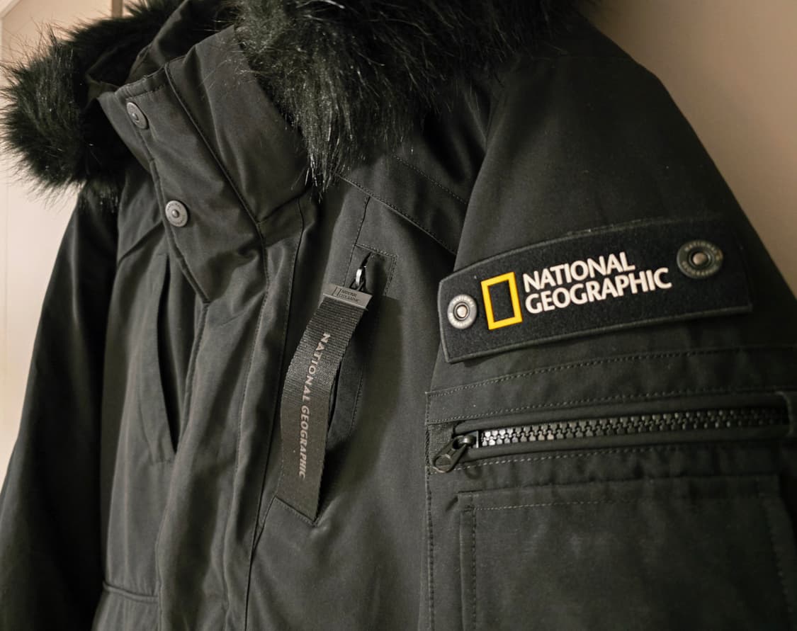내셔널지오그래픽 타루가 후드 덕다운 숏패딩 싸이즈  105 XL  남자. 상품이미지3