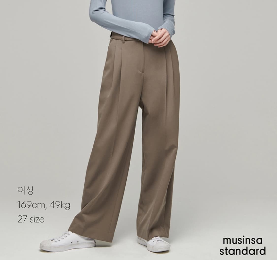 무신사 스탠다드 기모 와이드팬츠  상품이미지1