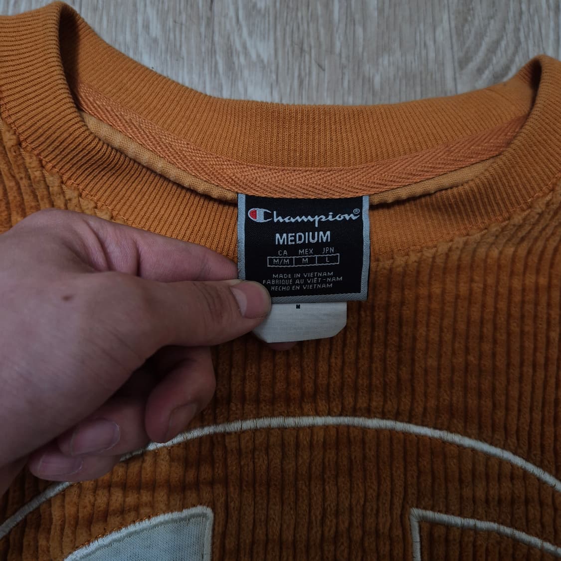 챔피온 USA 오리지널 빅로고 코듀로이 맨투맨 L(100) 상품이미지6