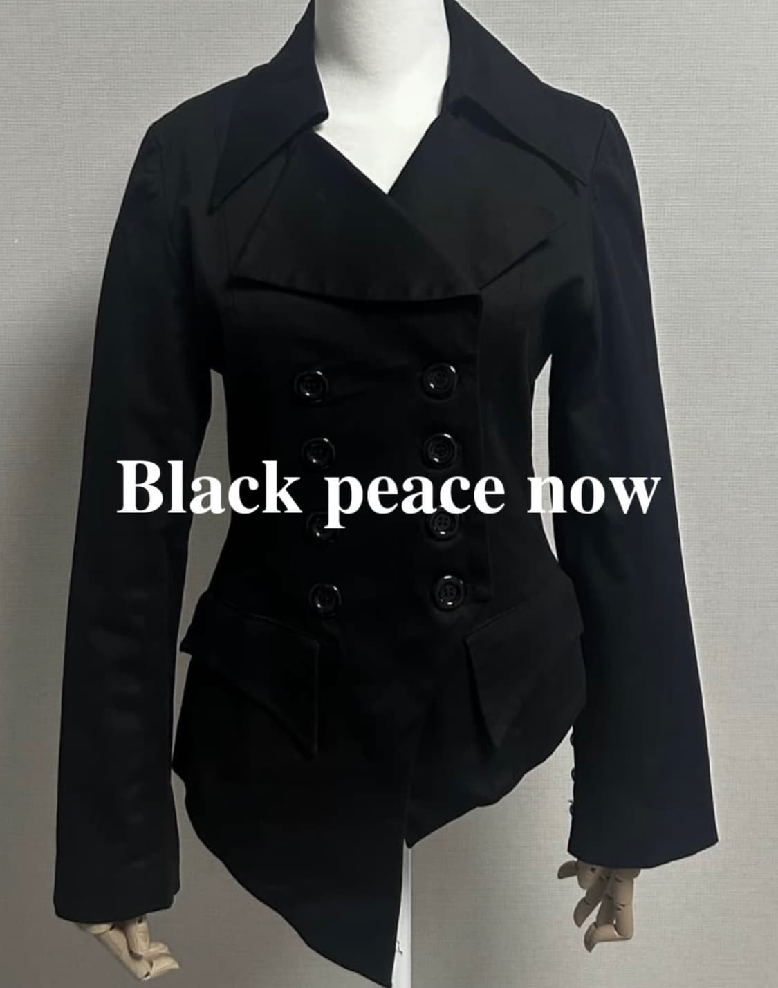 Black peace now jacket 상품이미지1