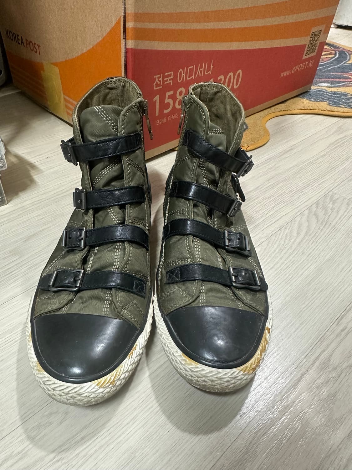 ASH 아쉬 버클 하이탑 스니커즈 255 카키 상품이미지2