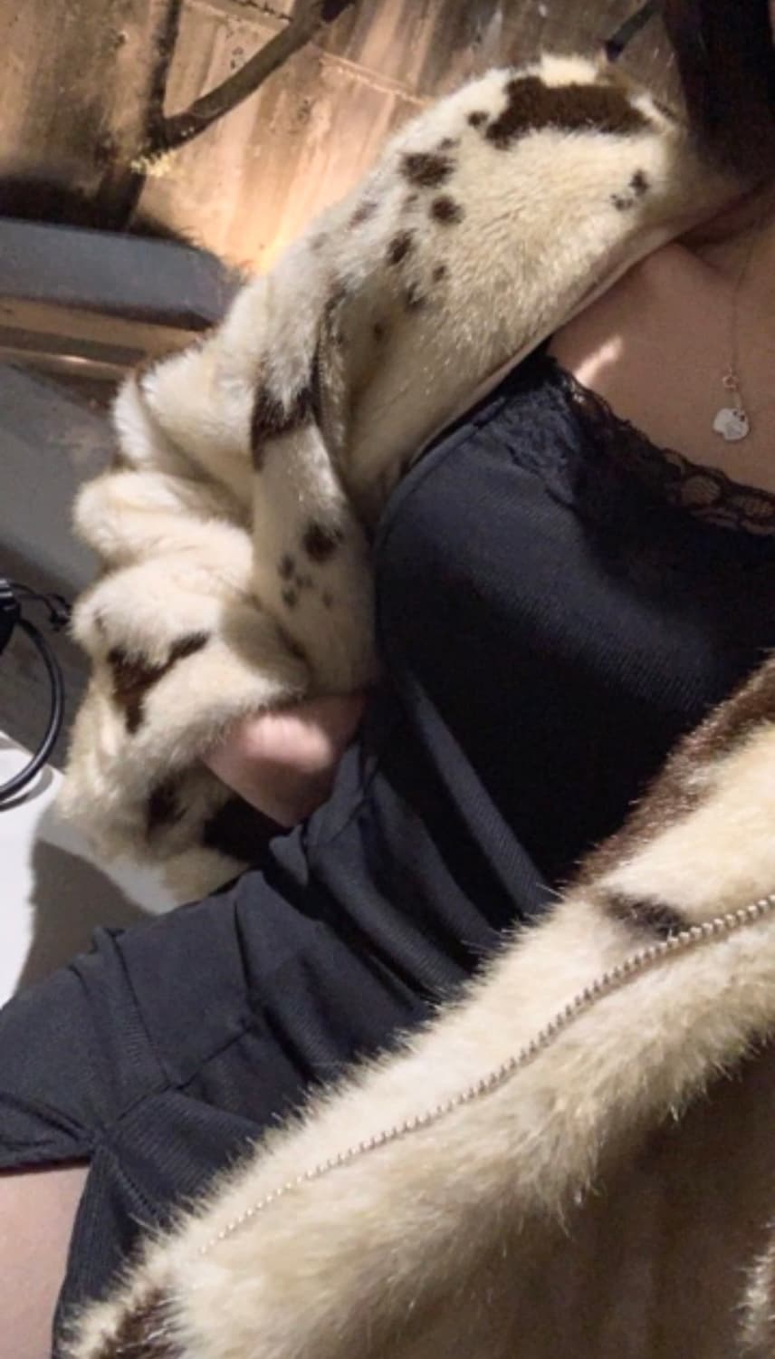 블랙 레이스 슬리브리스 트임 원피스 나시원피스 /연말룩 파티룩 오네갸루 상품이미지2