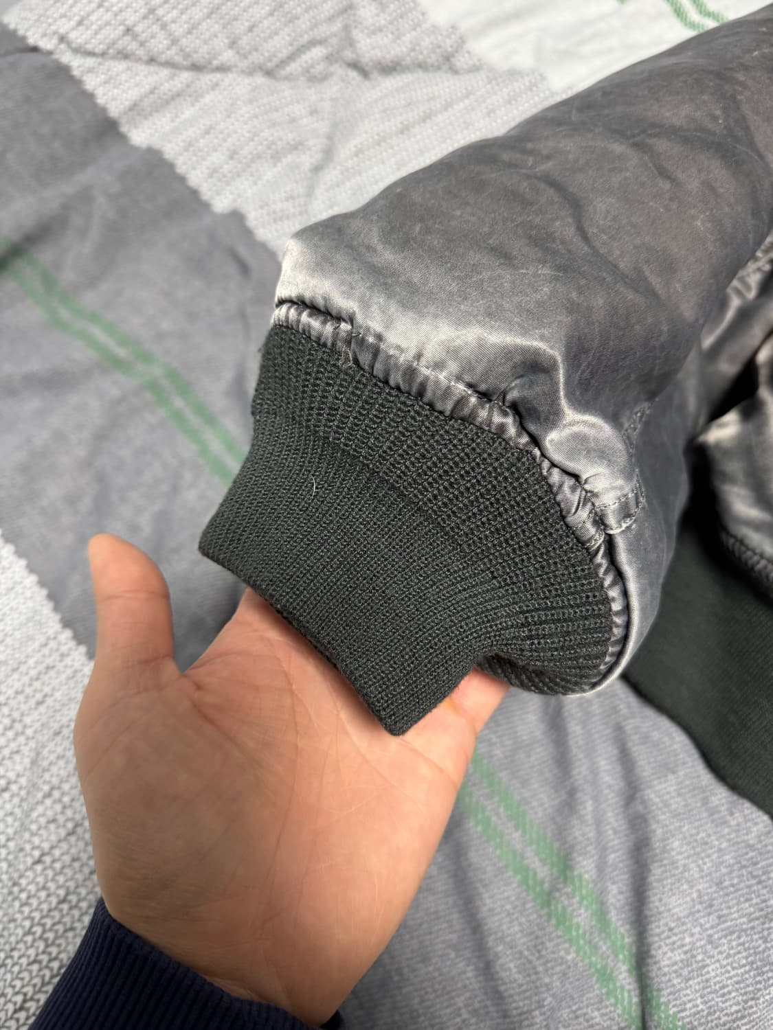 (M)00s MACHOPE MA-1 워시드 그레이 상품이미지5