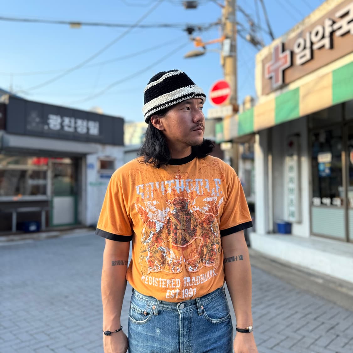 90-00‘s 사우스폴 그래픽 링거티 L 상품이미지7